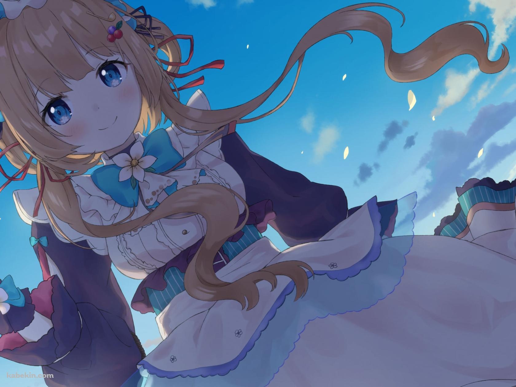 メイド姿のエリー・コニファー / 青空 / にじさんじ / バーチャルYouTuberの壁紙(1680px x 1260px) 高画質 PC・デスクトップ用