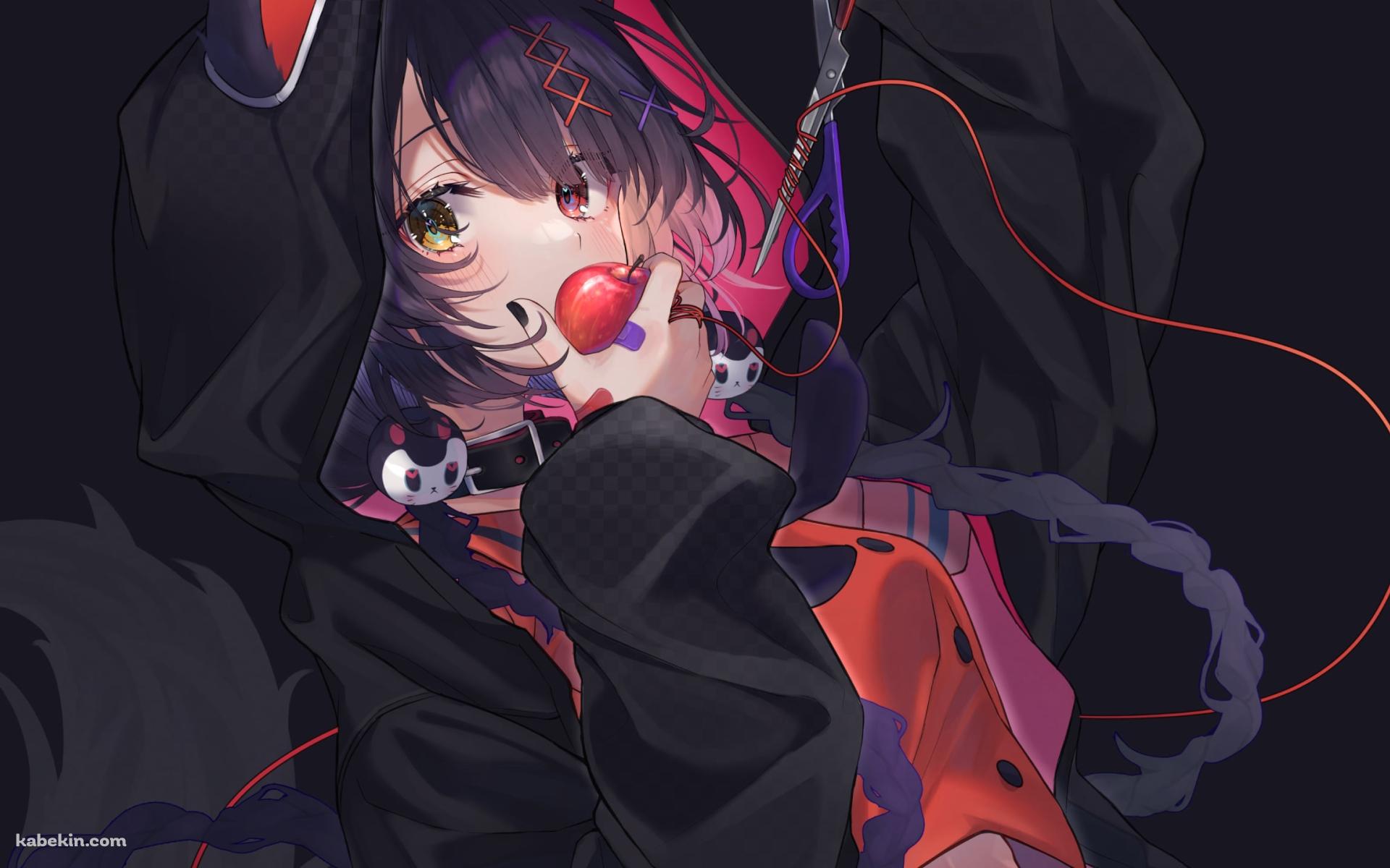 リンゴを食べる戌亥とこ / にじさんじ / バーチャルYouTuberの壁紙(1920px x 1200px) 高画質 PC・デスクトップ用