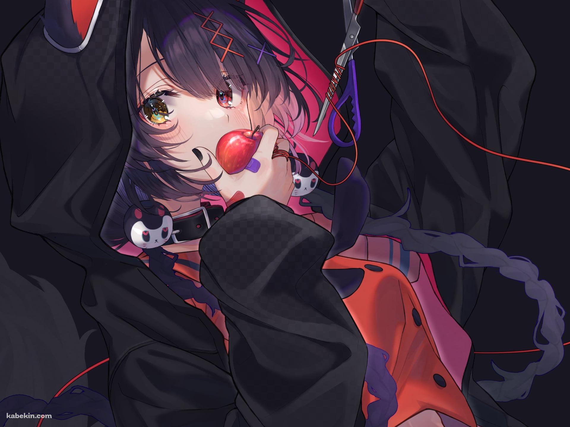 リンゴを食べる戌亥とこ / にじさんじ / バーチャルYouTuberの壁紙(1920px x 1440px) 高画質 PC・デスクトップ用