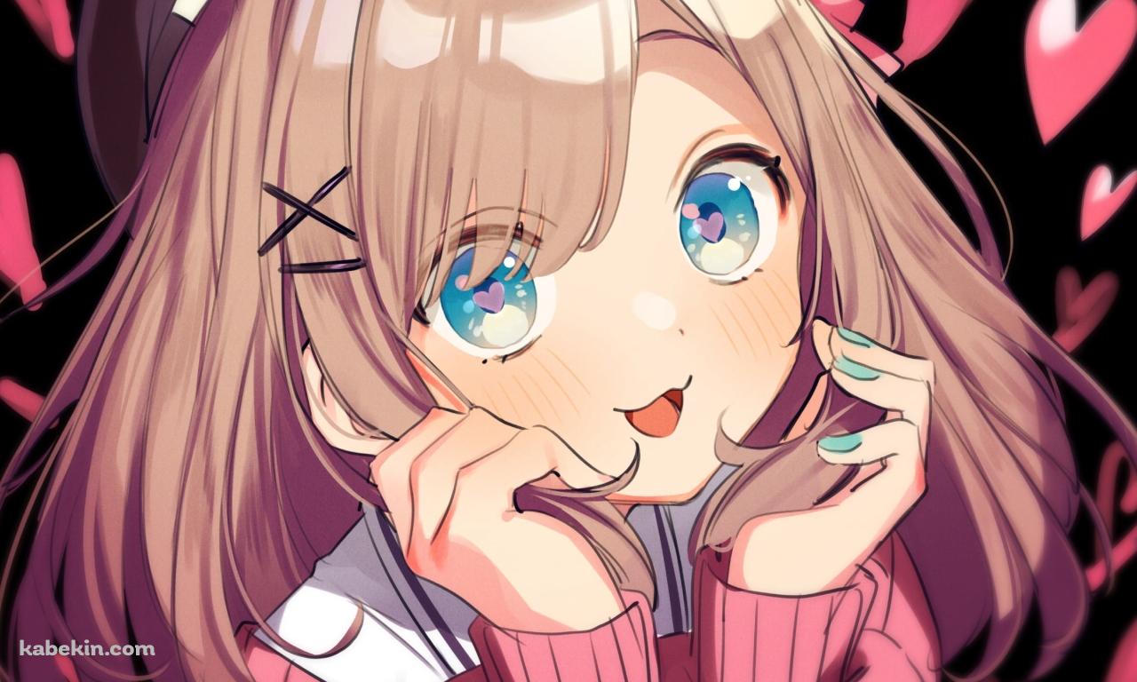 頬杖をつく鈴原るる / にじさんじ / ライバーの壁紙(1280px x 768px) 高画質 PC・デスクトップ用