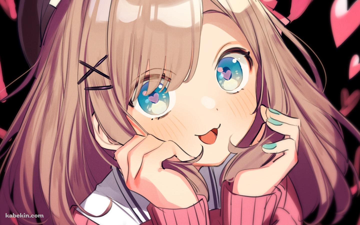 頬杖をつく鈴原るる / にじさんじ / ライバーの壁紙(1440px x 900px) 高画質 PC・デスクトップ用