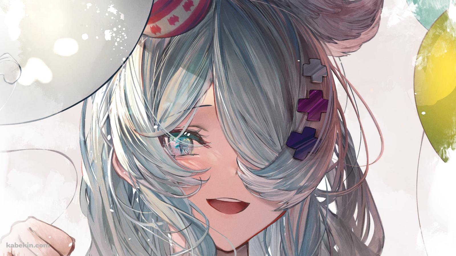 カラフルなバルーンとエリーラ ペンドラ / にじさんじ / バーチャルライバーの壁紙(1600px x 900px) 高画質 PC・デスクトップ用