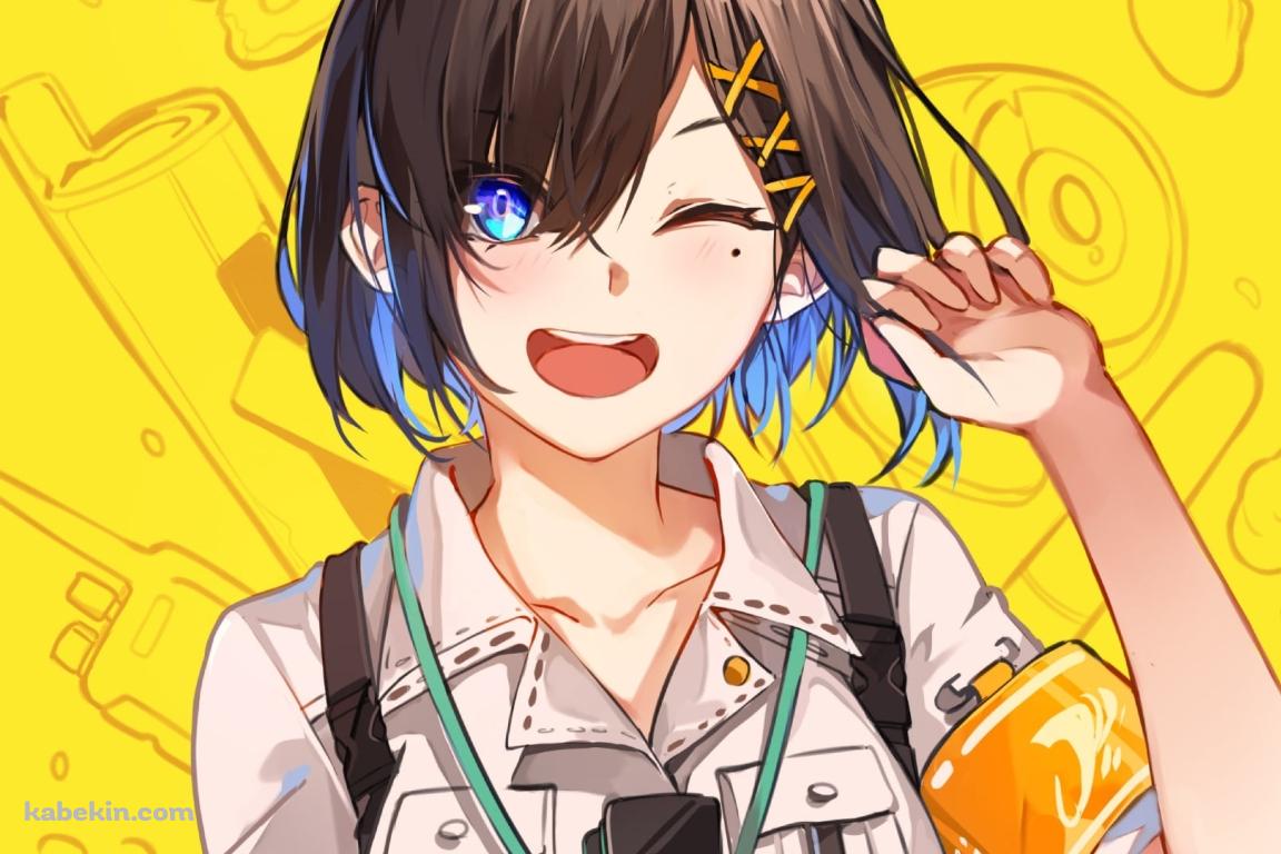ウィンクするシスカ・レオンティン / バーチャルYouTuber / にじさんじ / Siska Leontyneの壁紙(1152px x 768px) 高画質 PC・デスクトップ用