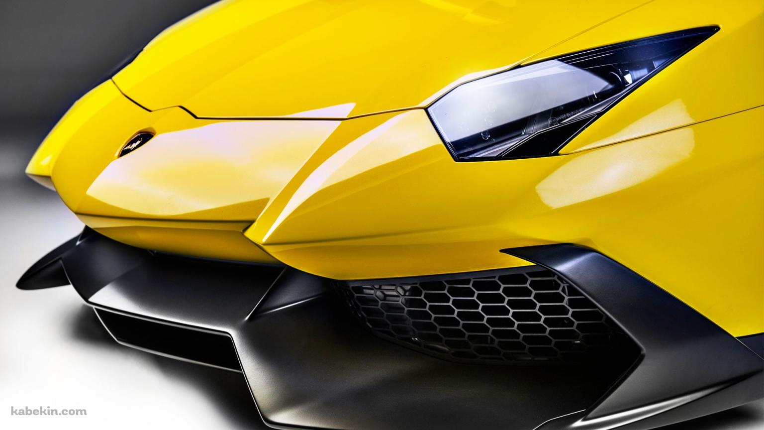 黄色いアヴェンタドール アニヴェルサリオ / Aventador Anniversarioの壁紙(1536px x 864px) 高画質 PC・デスクトップ用