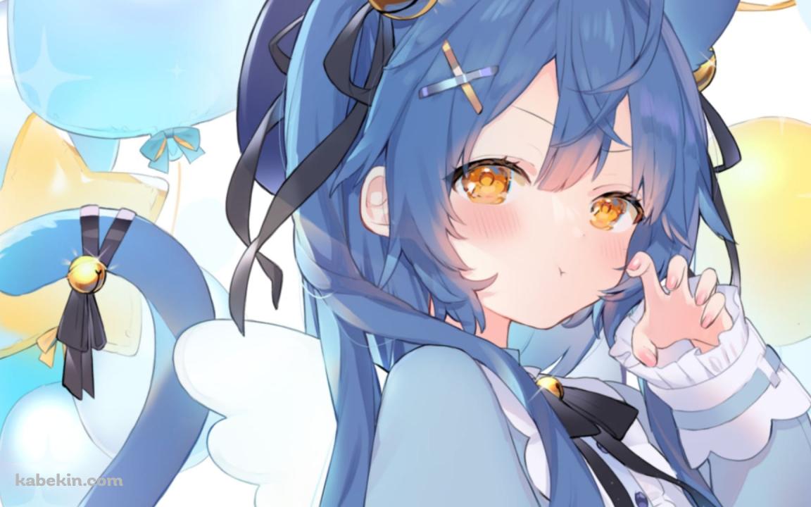 左手でポーズを取る天宮こころ / にじさんじ / バーチャルYouTuberの壁紙(1152px x 720px) 高画質 PC・デスクトップ用