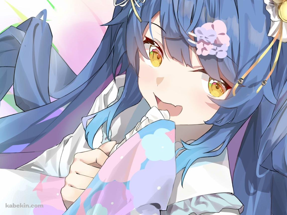 着物を着た可愛い天宮こころ / にじさんじ / バーチャルYouTuberの壁紙(1152px x 864px) 高画質 PC・デスクトップ用