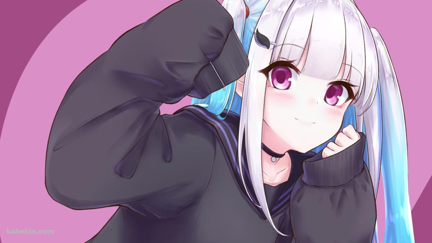 萌え袖のリゼ・ヘルエスタ / にじさんじ / バーチャルYouTuberの壁紙(1391px x 783px) 高画質 PC・デスクトップ用