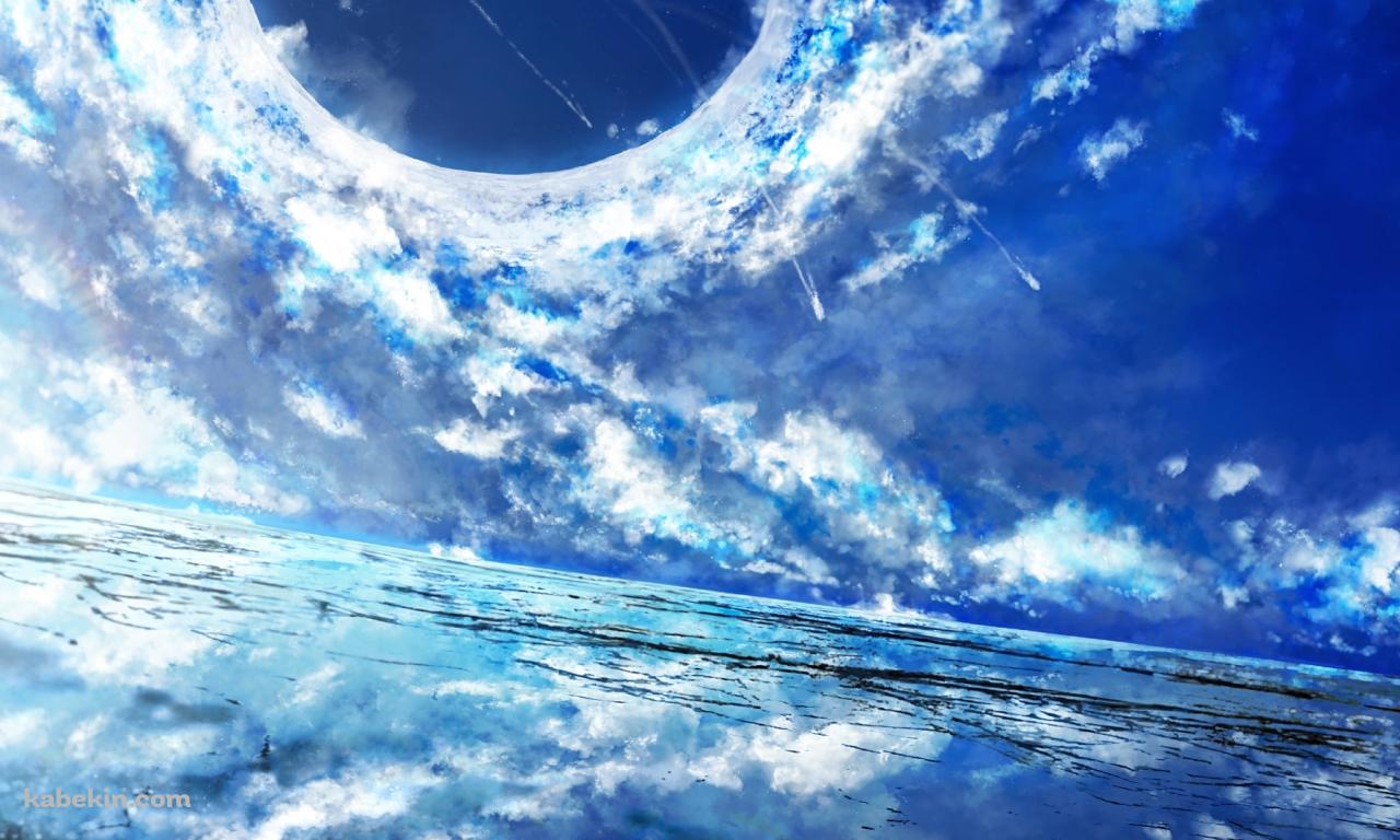 空が反射する綺麗な湖 / Fate/grand Orderの壁紙(1280px x 768px) 高画質 PC・デスクトップ用