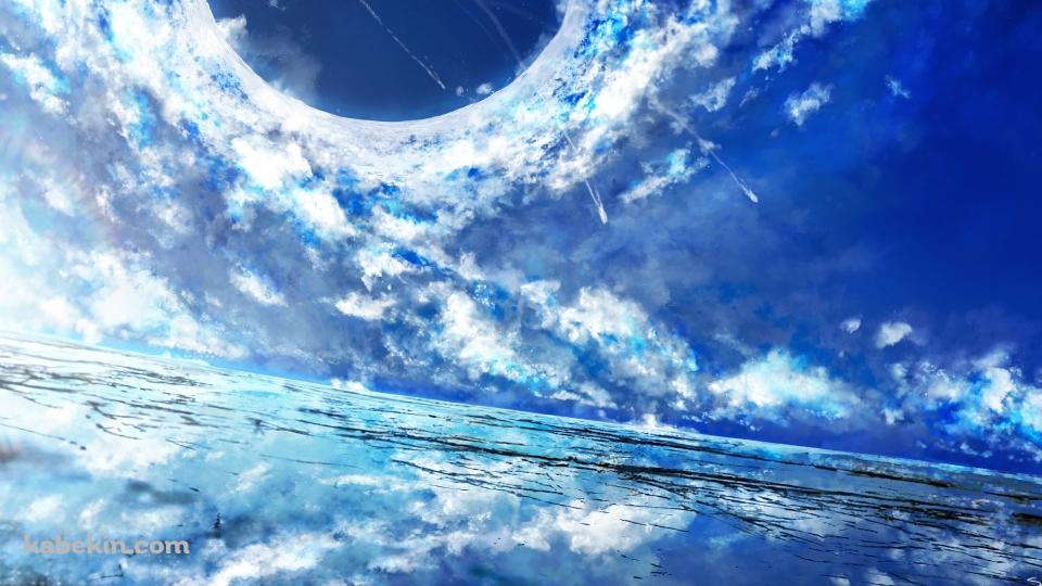 空が反射する綺麗な湖 / Fate/grand Orderの壁紙(960px x 540px) 高画質 PC・デスクトップ用