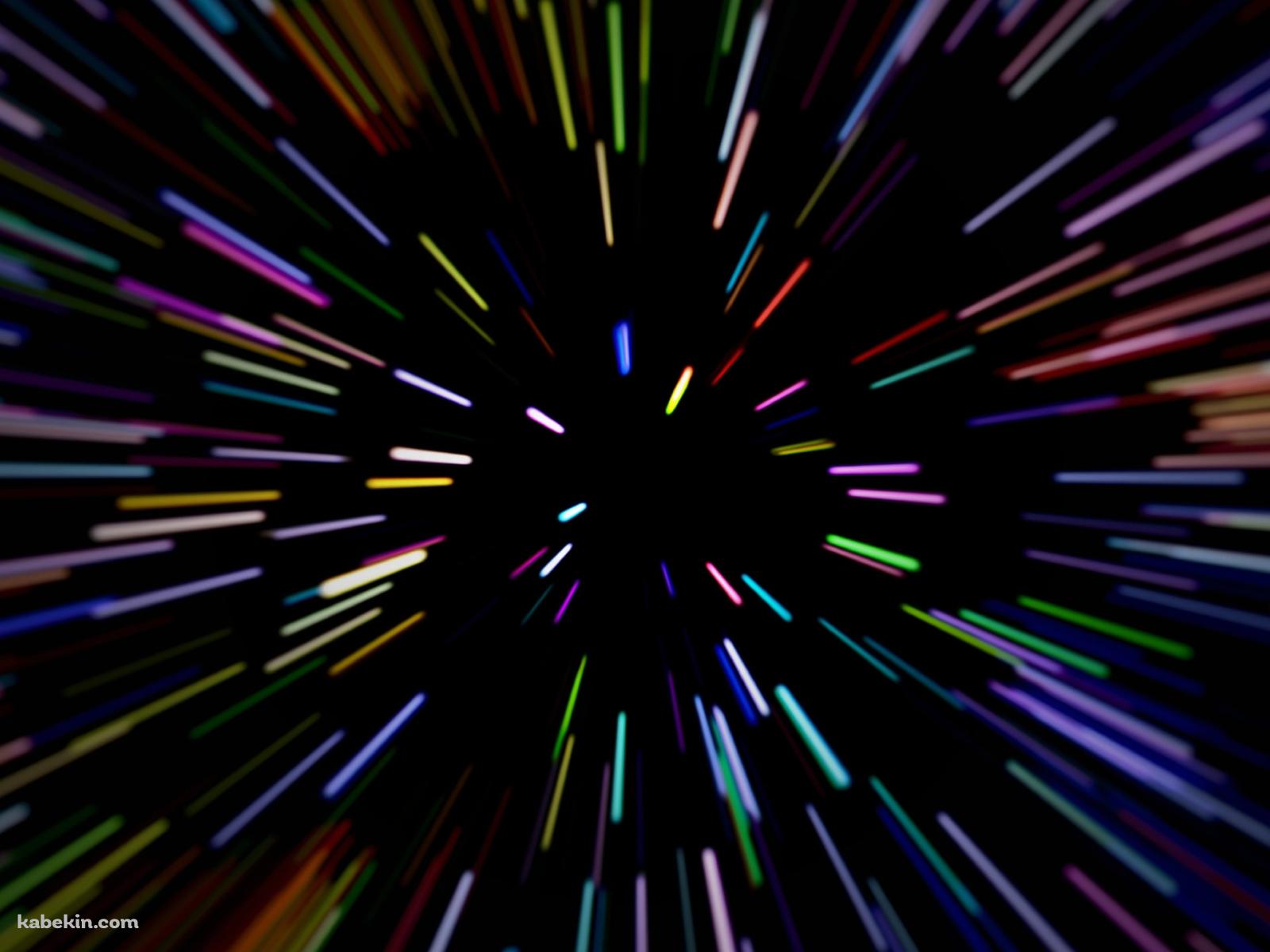 カラフルなワープ / 宇宙の壁紙(1600px x 1200px) 高画質 PC・デスクトップ用