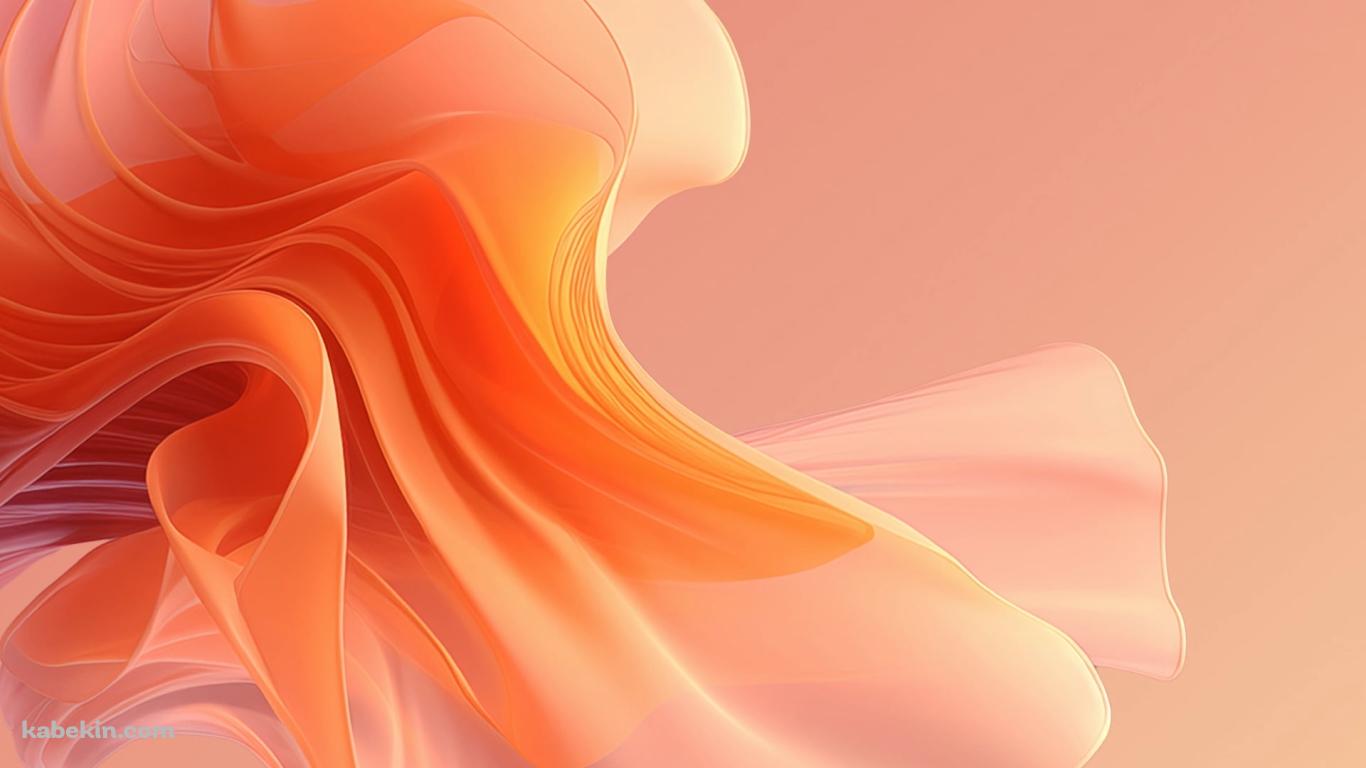淡いピンクのビラビラ / CGの壁紙(1366px x 768px) 高画質 PC・デスクトップ用