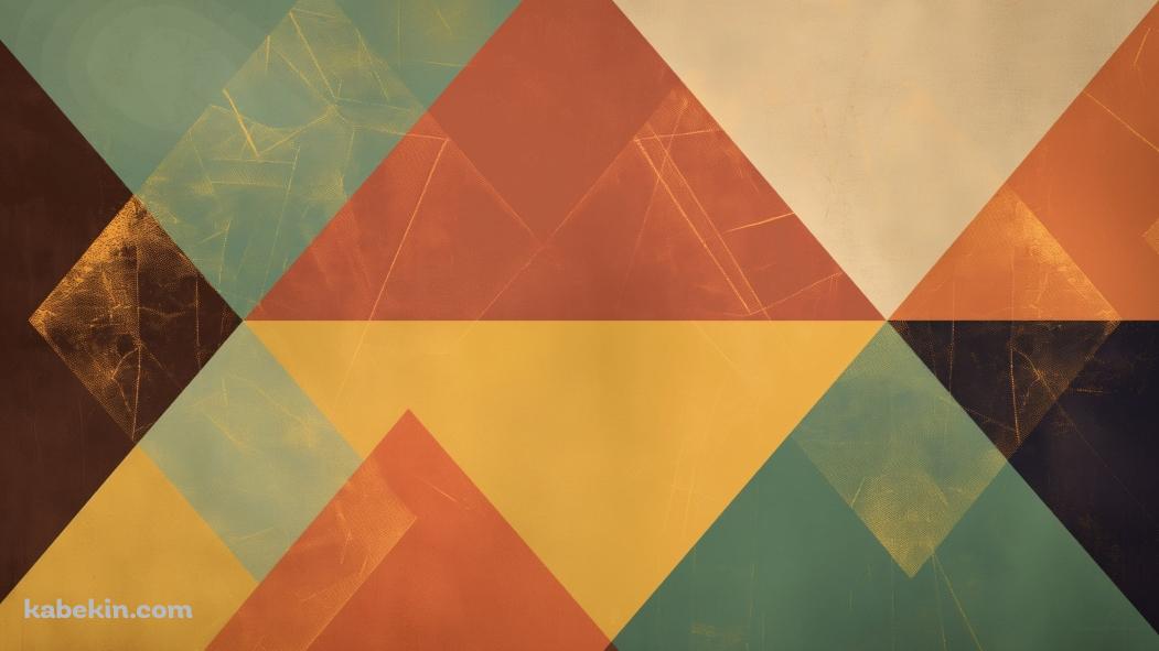 カラフルな三角形 / グランジ / Colorful Triangles 4kの壁紙(1051px x 591px) 高画質 PC・デスクトップ用