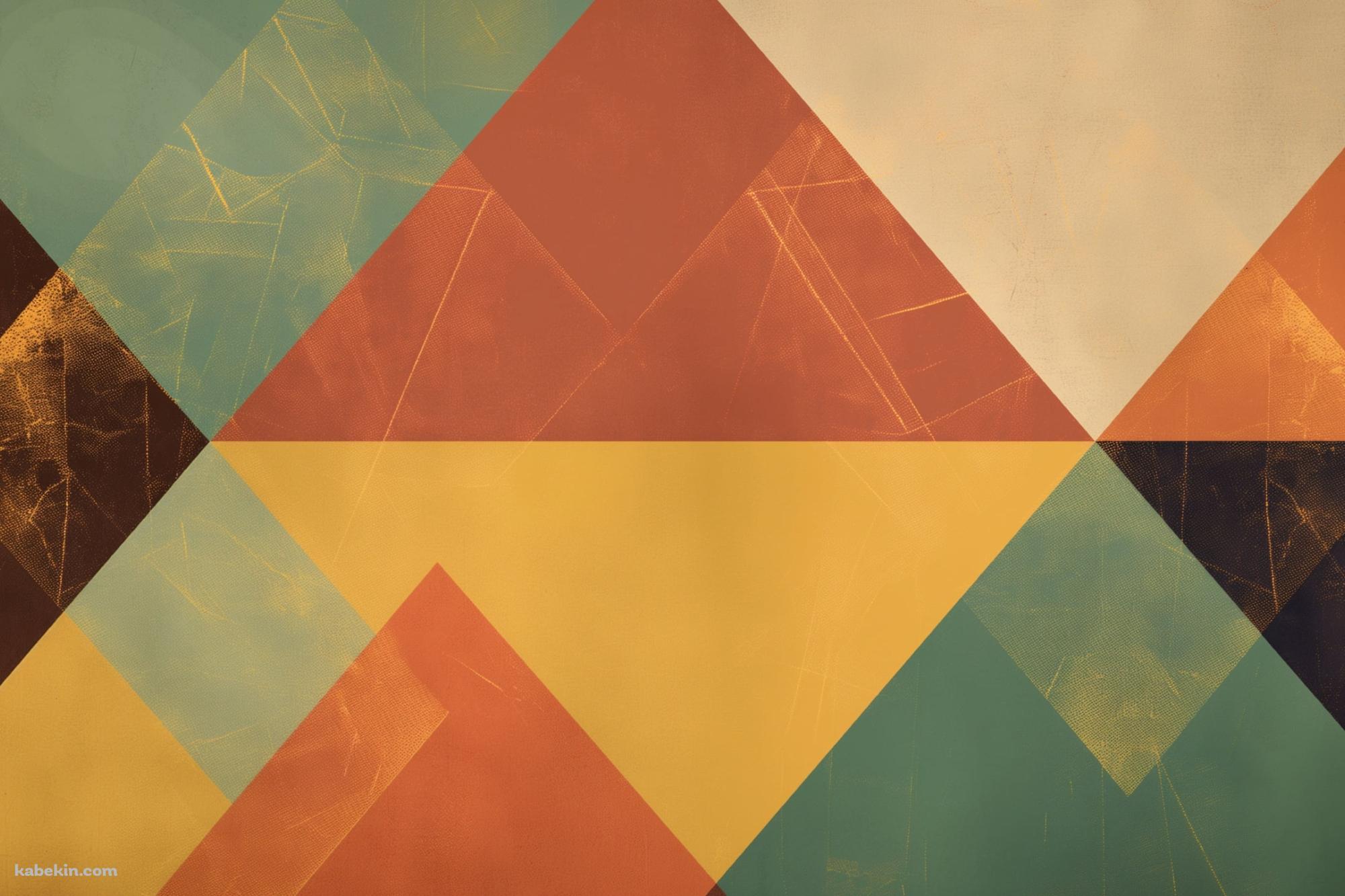 カラフルな三角形 / グランジ / Colorful Triangles 4kの壁紙(2000px x 1333px) 高画質 PC・デスクトップ用