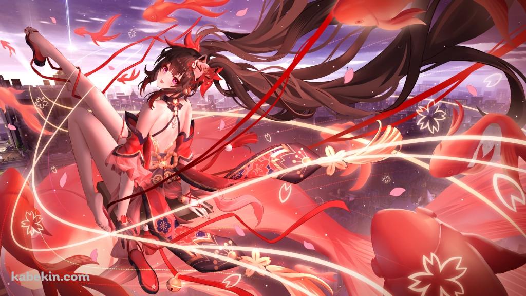光を放つ花火 / 崩壊:スターレイルの壁紙(1024px x 576px) 高画質 PC・デスクトップ用