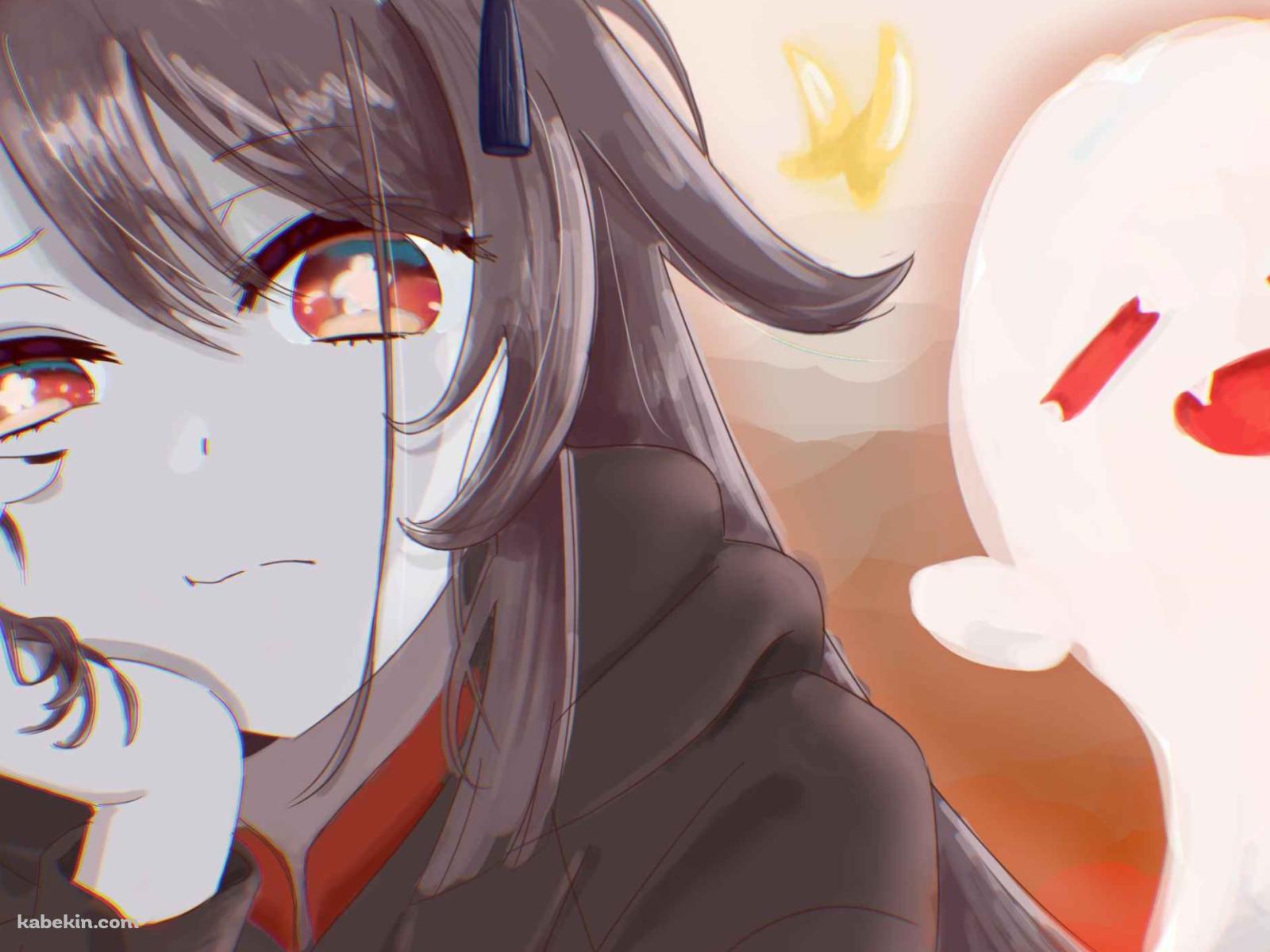 頬杖をつくけだるそうな胡桃 / 原神の壁紙(1600px x 1200px) 高画質 PC・デスクトップ用