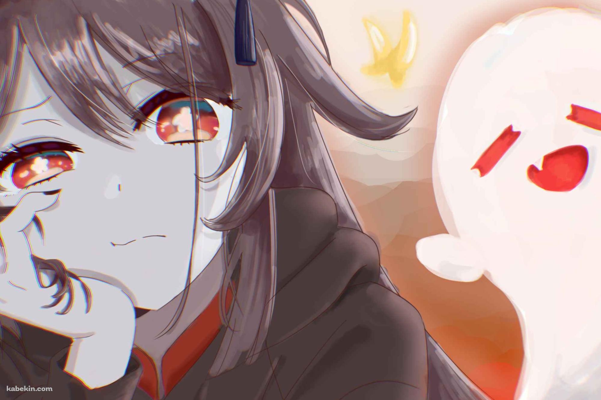 頬杖をつくけだるそうな胡桃 / 原神の壁紙(2000px x 1333px) 高画質 PC・デスクトップ用