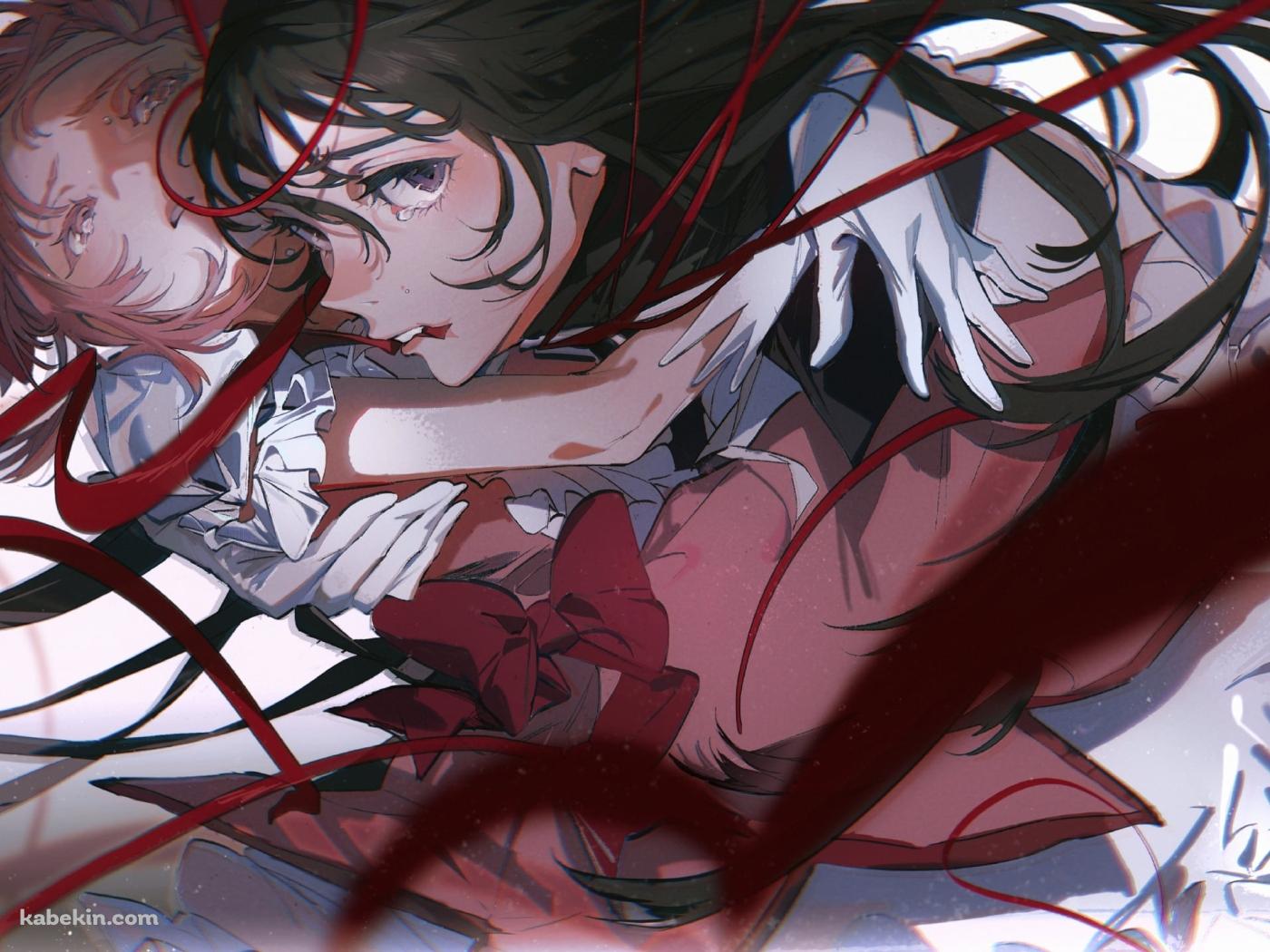 鹿目まどかを抱える暁美ほむら / 魔法少女まどか☆マギカの壁紙(1400px x 1050px) 高画質 PC・デスクトップ用