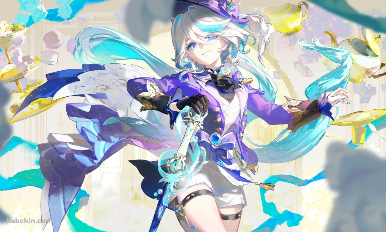 カラフルな衣装を着たフリーナ / 原神の壁紙(1280px x 768px) 高画質 PC・デスクトップ用