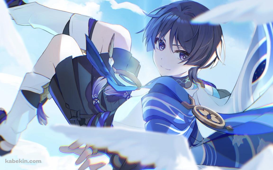 空を飛ぶ可愛いスカラマシュ / 放浪者 / 原神の壁紙(1152px x 720px) 高画質 PC・デスクトップ用