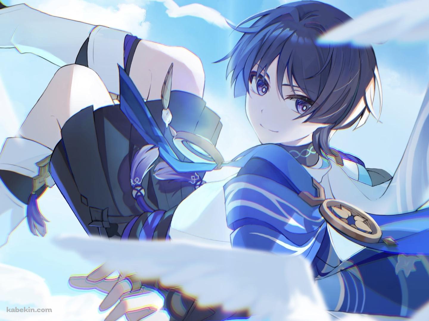 空を飛ぶ可愛いスカラマシュ / 放浪者 / 原神の壁紙(1440px x 1080px) 高画質 PC・デスクトップ用