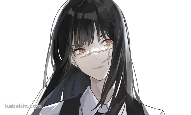 微笑む三鷹アサ / 戦争の悪魔 / 黒髪 / チェンソーマンの壁紙(800px x 480px) 高画質 PC・デスクトップ用