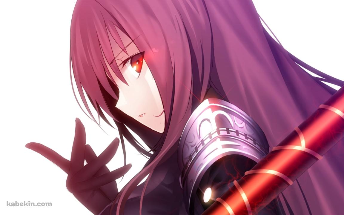 武器を持ちこちらを見つめるスカサハ / Fateの壁紙(1152px x 720px) 高画質 PC・デスクトップ用