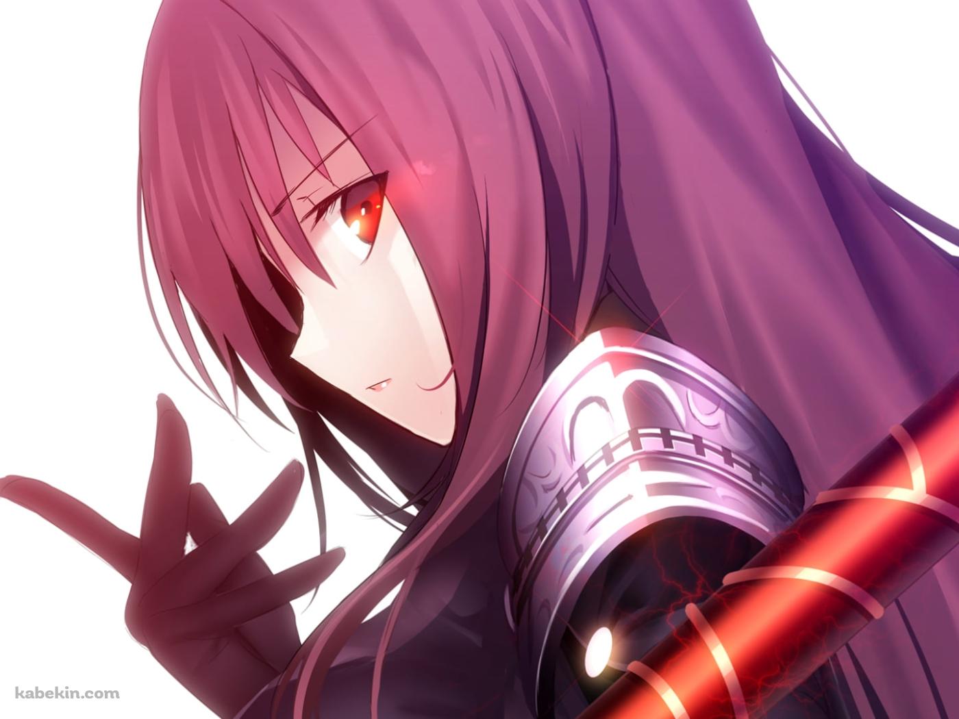 武器を持ちこちらを見つめるスカサハ / Fateの壁紙(1400px x 1050px) 高画質 PC・デスクトップ用