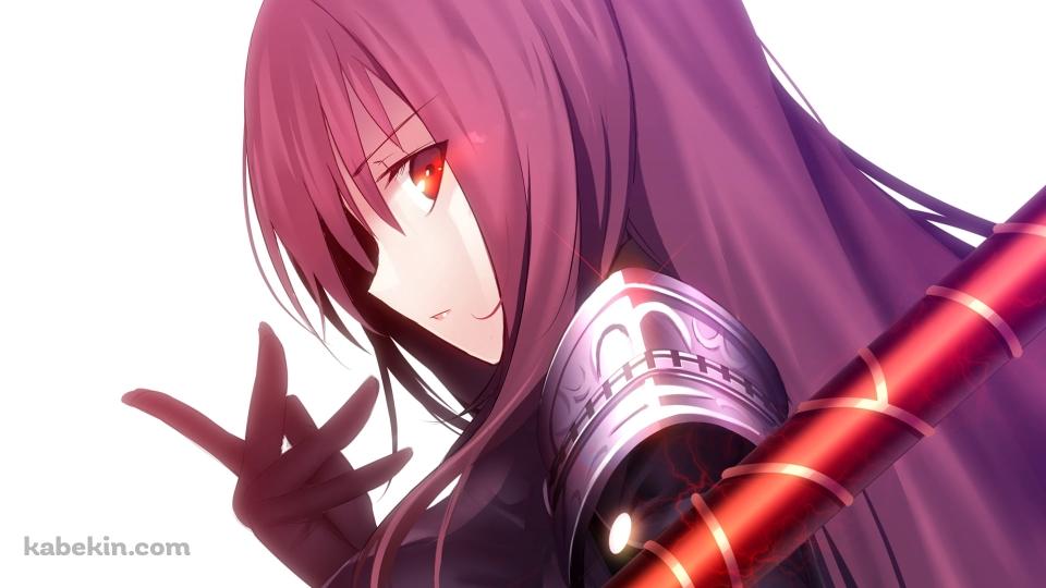 武器を持ちこちらを見つめるスカサハ / Fateの壁紙(960px x 540px) 高画質 PC・デスクトップ用