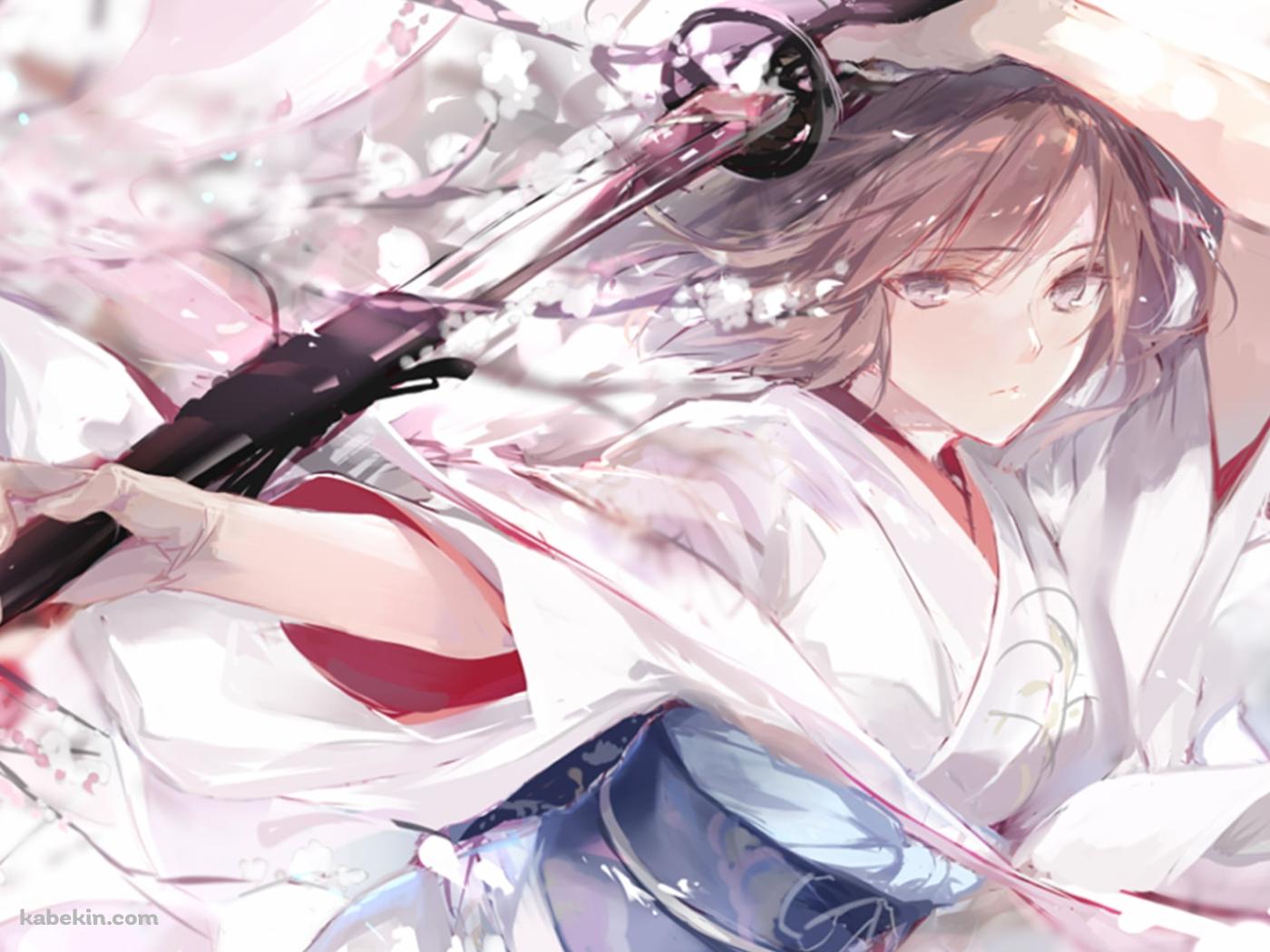 抜刀するFate 両儀式の壁紙(1400px x 1050px) 高画質 PC・デスクトップ用