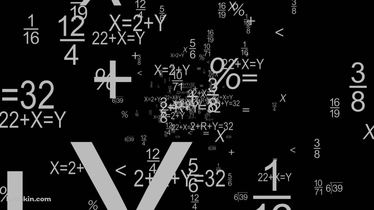美しい数式 / 数学 / Aesthetic math symbolsの壁紙(1280px x 720px) 高画質 PC・デスクトップ用