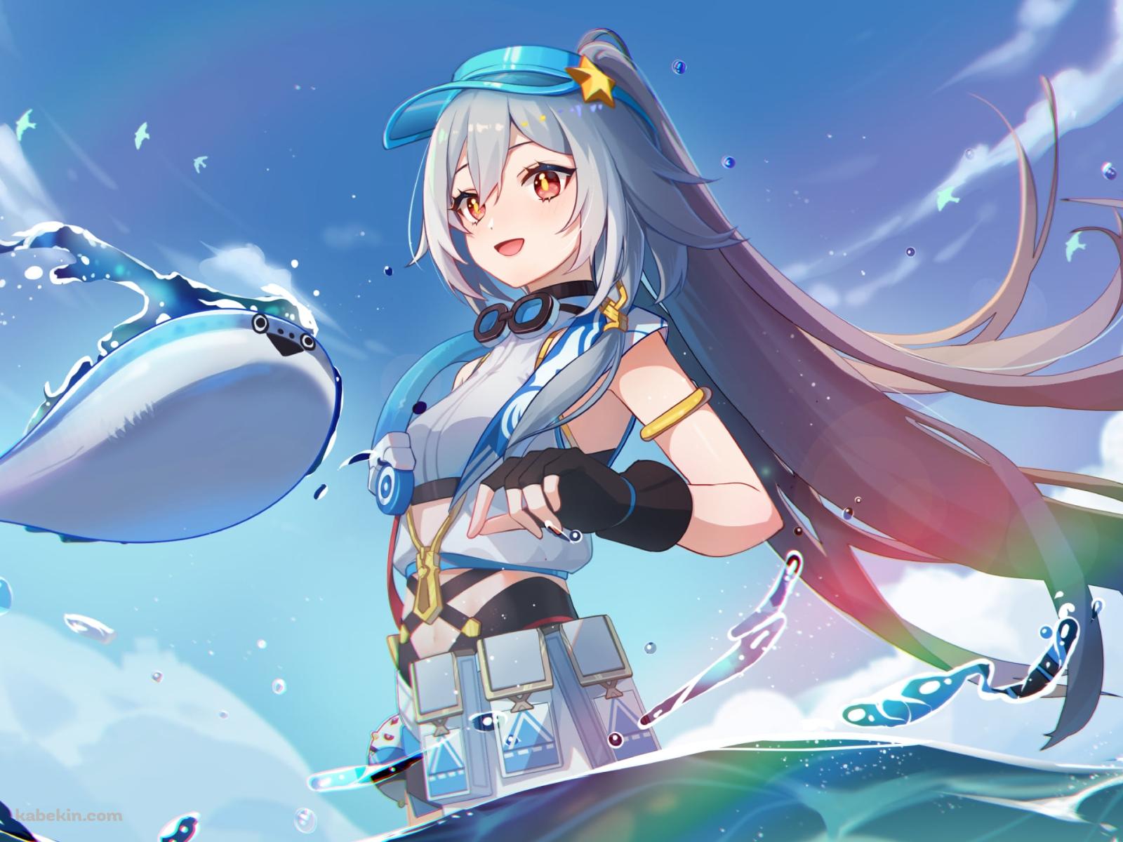 フカ / 夏の海 / 青空 / 崩壊3rdの壁紙(1600px x 1200px) 高画質 PC・デスクトップ用
