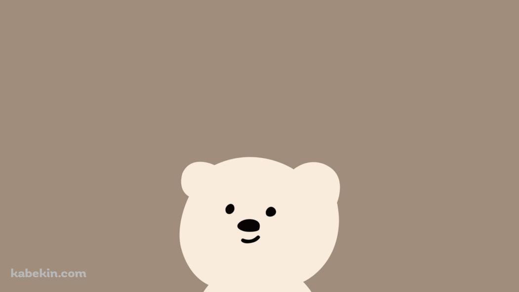 可愛い白くまのイラストの壁紙(1051px x 591px) 高画質 PC・デスクトップ用
