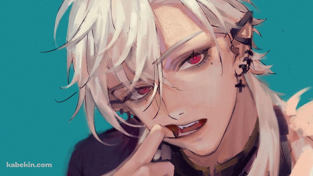 口に指を入れる葛葉 / にじさんじ / バーチャルYouTuberの壁紙(1051px x 591px) 高画質 PC・デスクトップ用