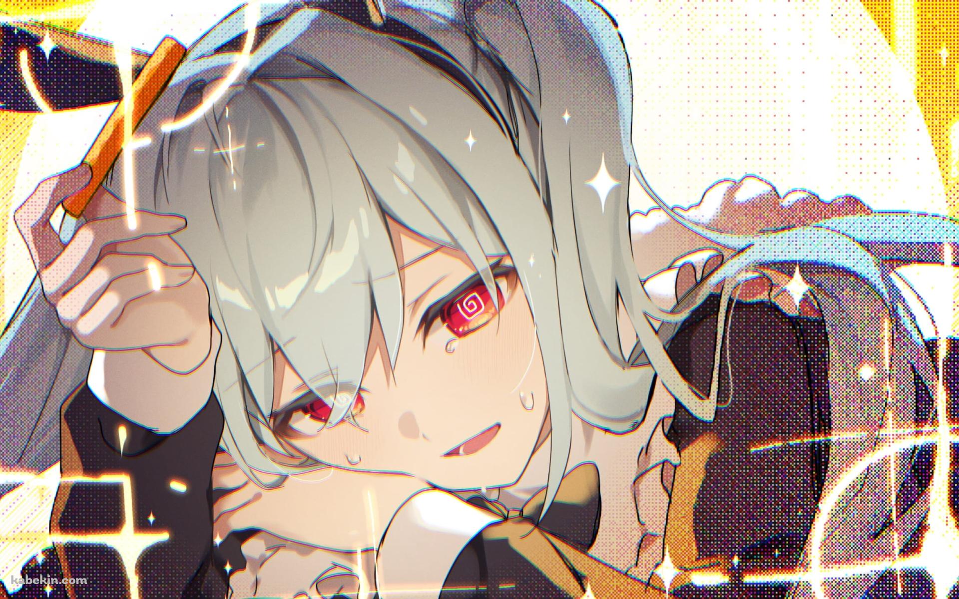 赤い瞳の初音ミク / ラヴィット / ボーカロイドの壁紙(1920px x 1200px) 高画質 PC・デスクトップ用