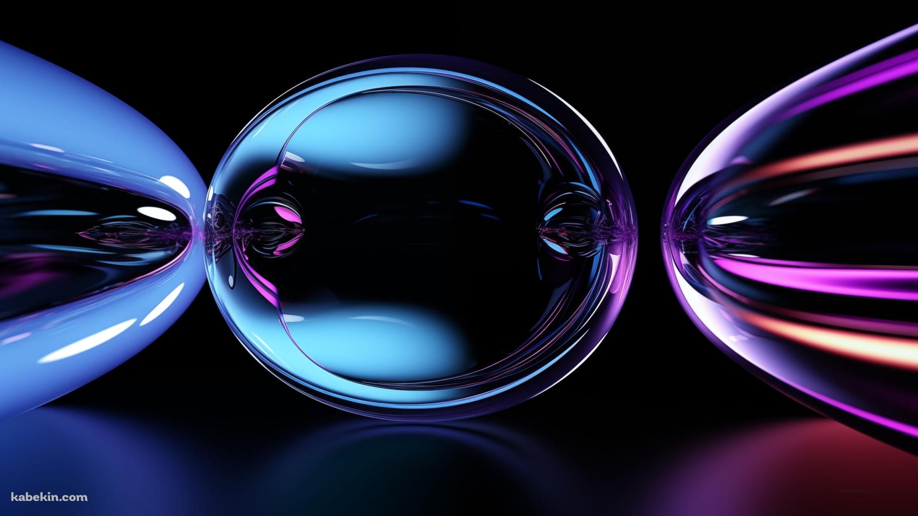 青・紫の水晶 / 綺麗の壁紙(1829px x 1029px) 高画質 PC・デスクトップ用