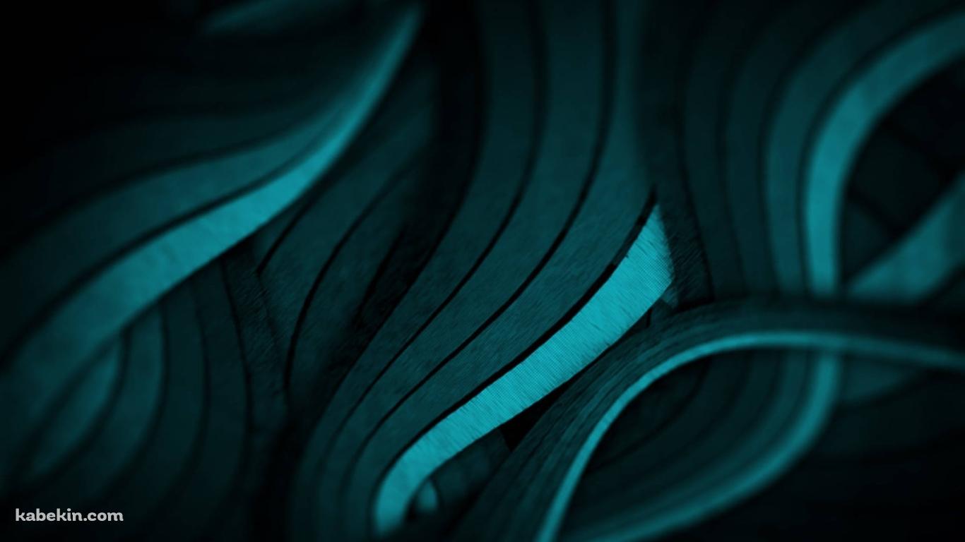 絡まる緑のうねりの壁紙(1366px x 768px) 高画質 PC・デスクトップ用
