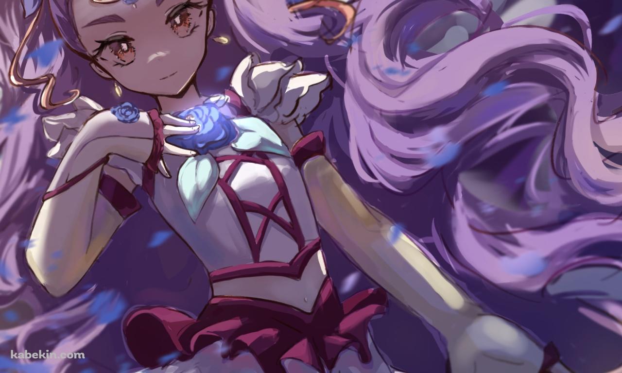 胸元に手をあてるミルキィローズ / 美々野くるみ / プリキュアの壁紙(1280px x 768px) 高画質 PC・デスクトップ用