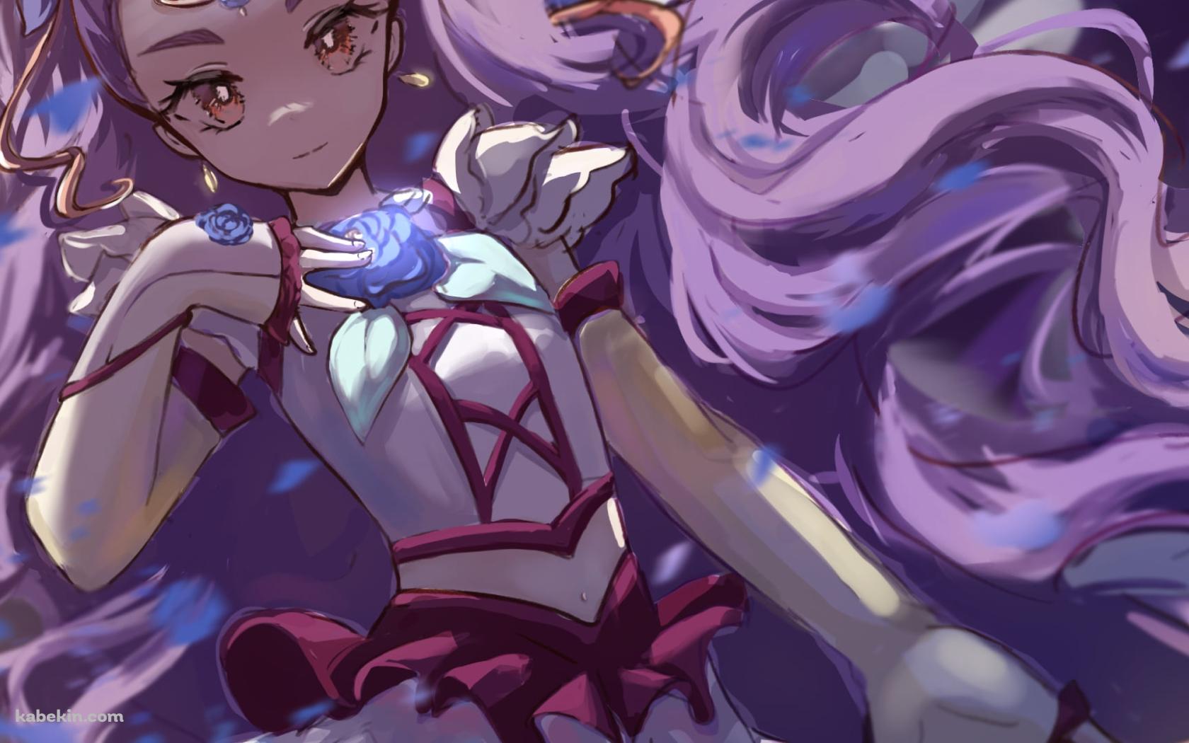胸元に手をあてるミルキィローズ / 美々野くるみ / プリキュアの壁紙(1680px x 1050px) 高画質 PC・デスクトップ用