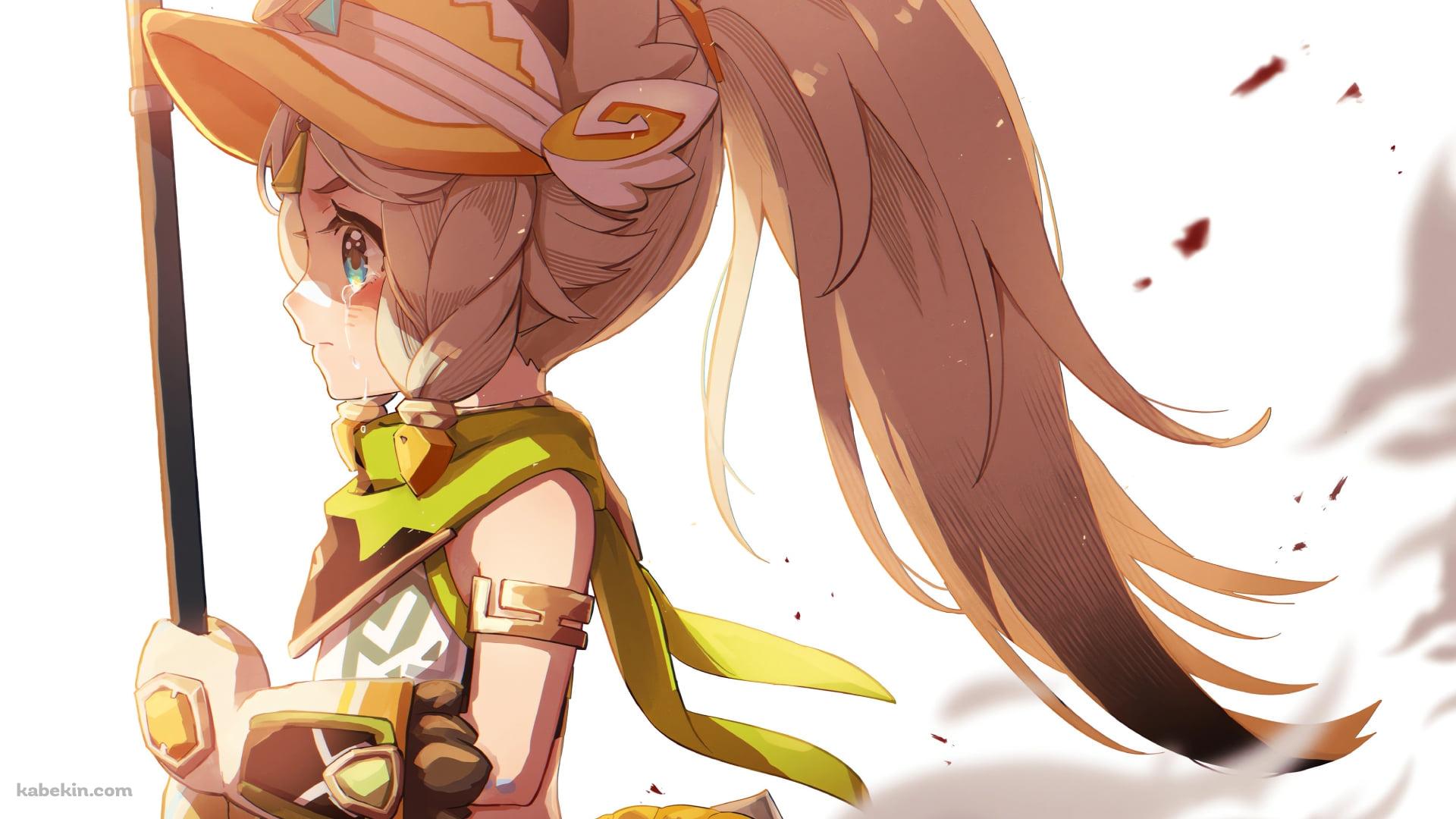 泣きながら武器を持つカチーナ / 原神の壁紙(1920px x 1080px) 高画質 PC・デスクトップ用