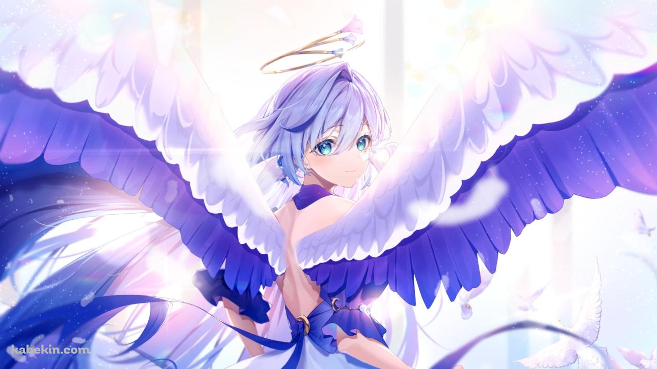 振り返る翼の生えたロビン / 崩壊:スターレイルの壁紙(1280px x 720px) 高画質 PC・デスクトップ用