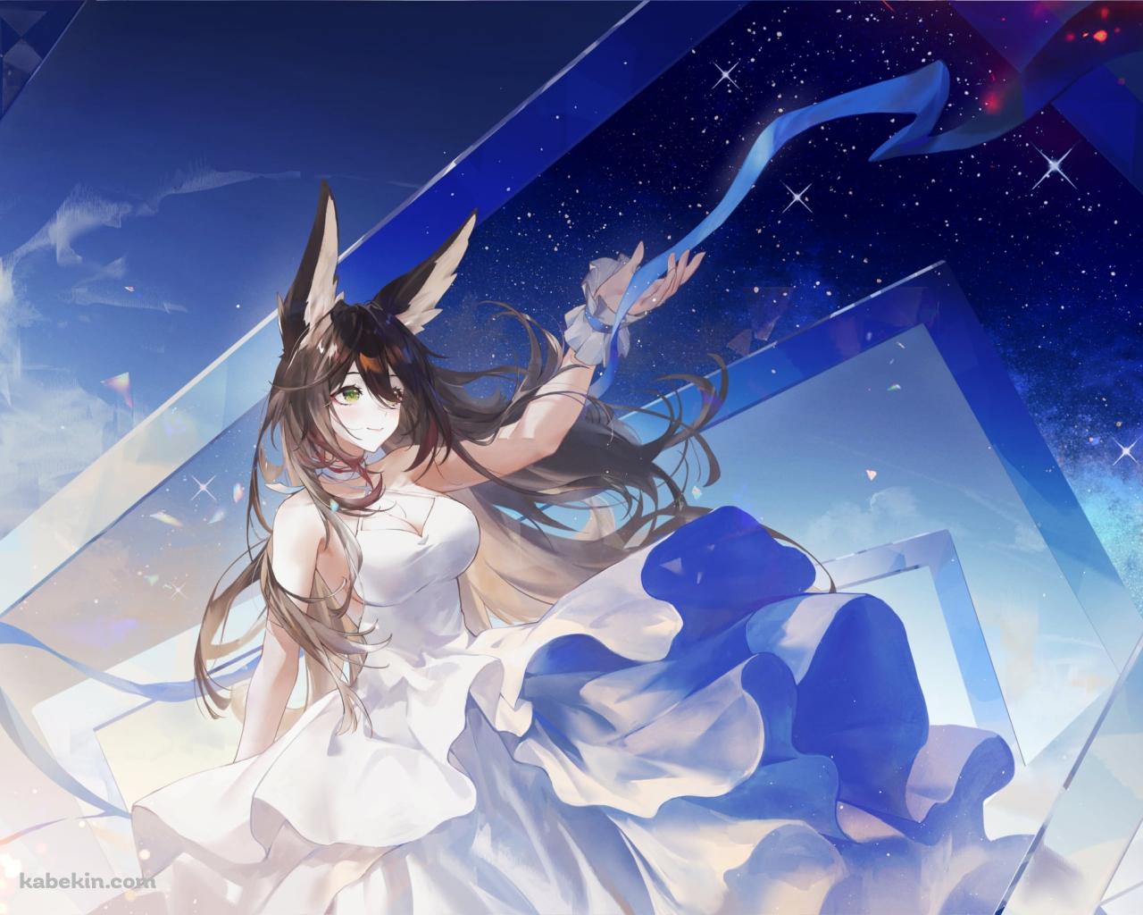 青い星空と停云 / 帰忘の流離人 / 崩壊:スターレイルの壁紙(1280px x 1024px) 高画質 PC・デスクトップ用