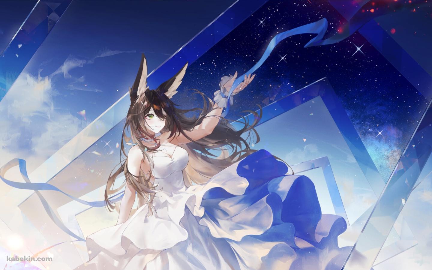 青い星空と停云 / 帰忘の流離人 / 崩壊:スターレイルの壁紙(1440px x 900px) 高画質 PC・デスクトップ用