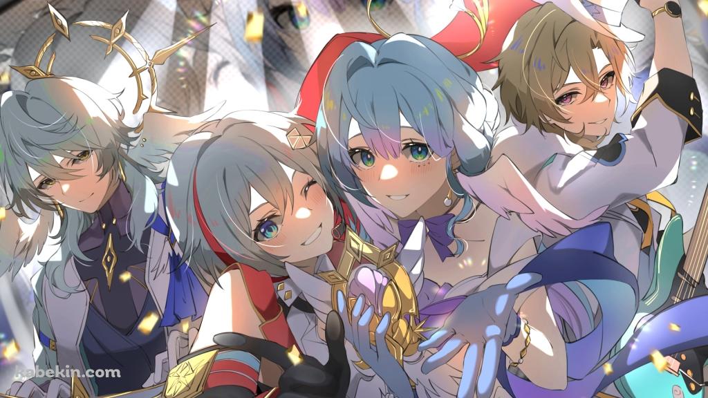 ロビン / アベンチュリン / トパーズ / サンデー / 崩壊:スターレイルの壁紙(1024px x 576px) 高画質 PC・デスクトップ用
