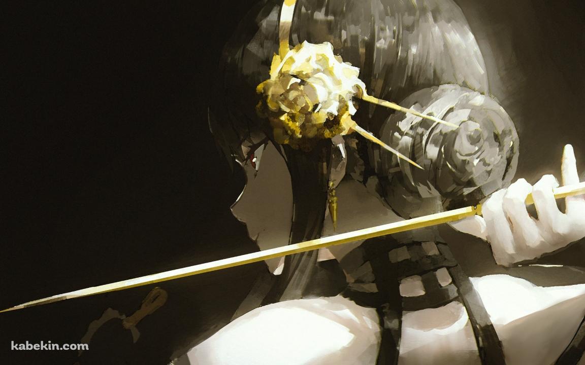 後ろ手に武器を持つヨル・フォージャー / スパイファミリーの壁紙(1152px x 720px) 高画質 PC・デスクトップ用