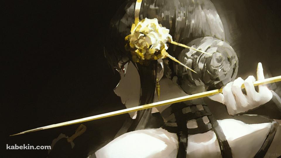 後ろ手に武器を持つヨル・フォージャー / スパイファミリーの壁紙(960px x 540px) 高画質 PC・デスクトップ用