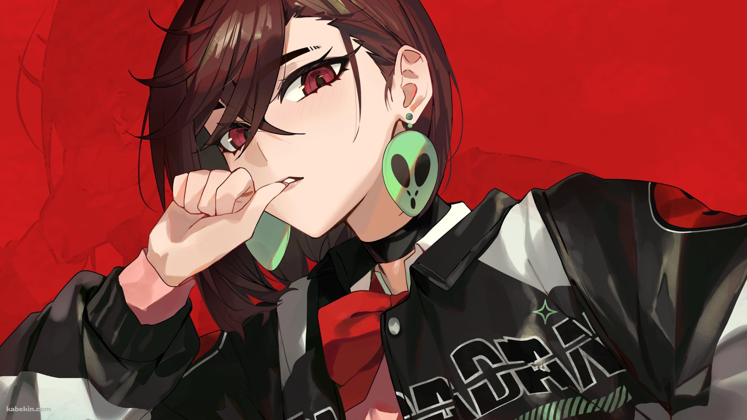 親指をくわえる綾瀬桃 / ダンダダンの壁紙(2560px x 1440px) 高画質 PC・デスクトップ用