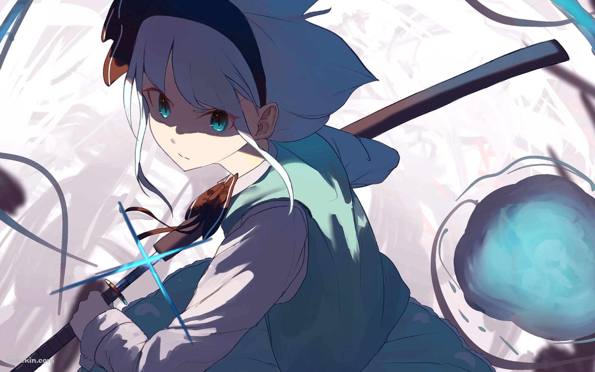 抜刀する魂魄妖夢 / 東方の壁紙(1920px x 1200px) 高画質 PC・デスクトップ用