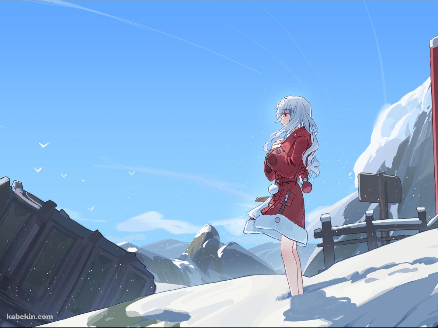 雪原に立つクラーラ / 崩壊:スターレイルの壁紙(1440px x 1080px) 高画質 PC・デスクトップ用