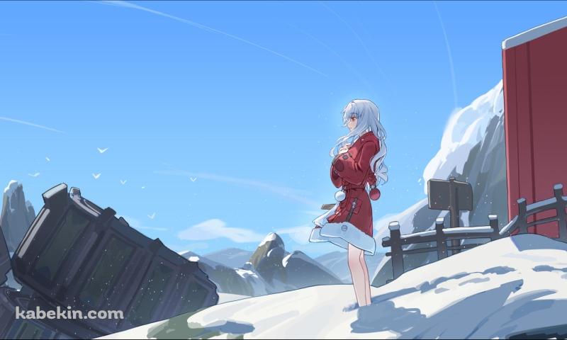 雪原に立つクラーラ / 崩壊:スターレイルの壁紙(800px x 480px) 高画質 PC・デスクトップ用