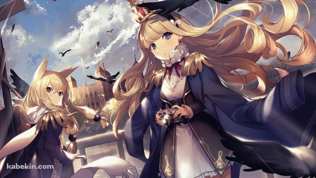 ウォースパイトとクイーン・エリザベス / アズールレーンの壁紙(1024px x 576px) 高画質 PC・デスクトップ用